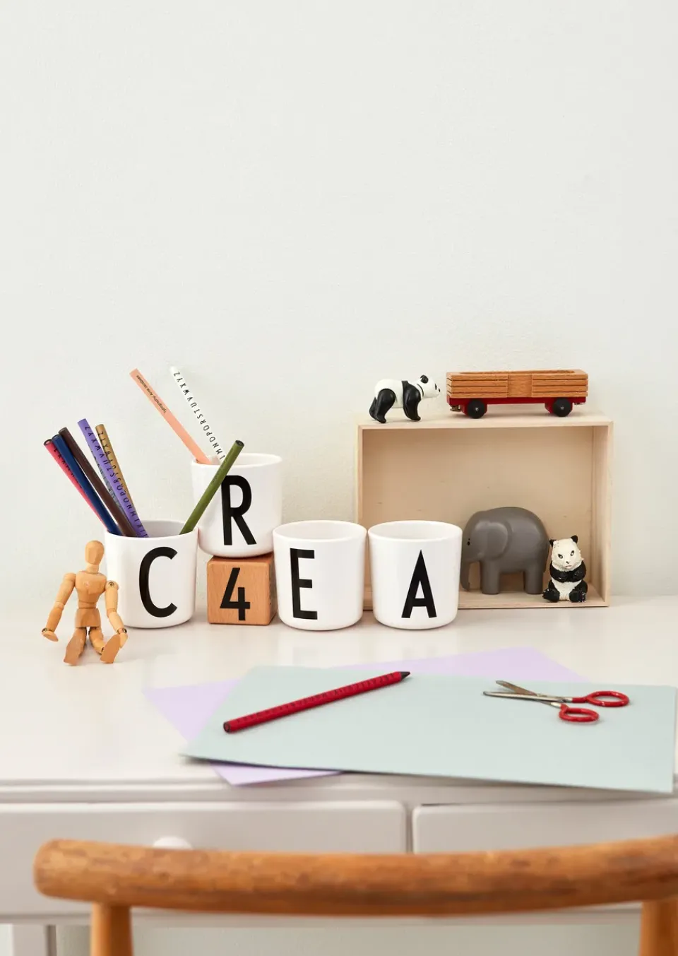 Design Letters personlised cup eco, A White