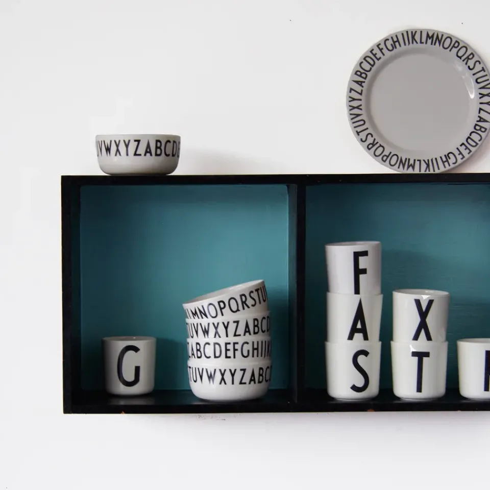 Design Letters personlised cup eco, A White