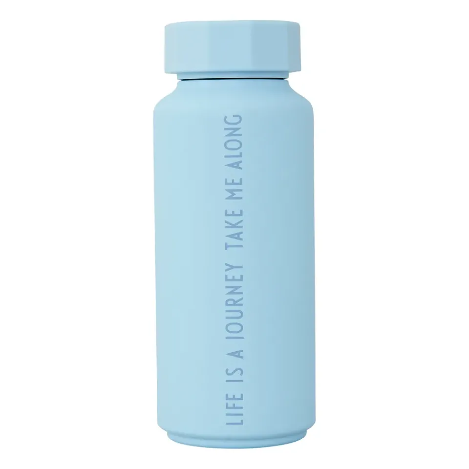 Design Letters thermal flask special edition, Light -life Blue