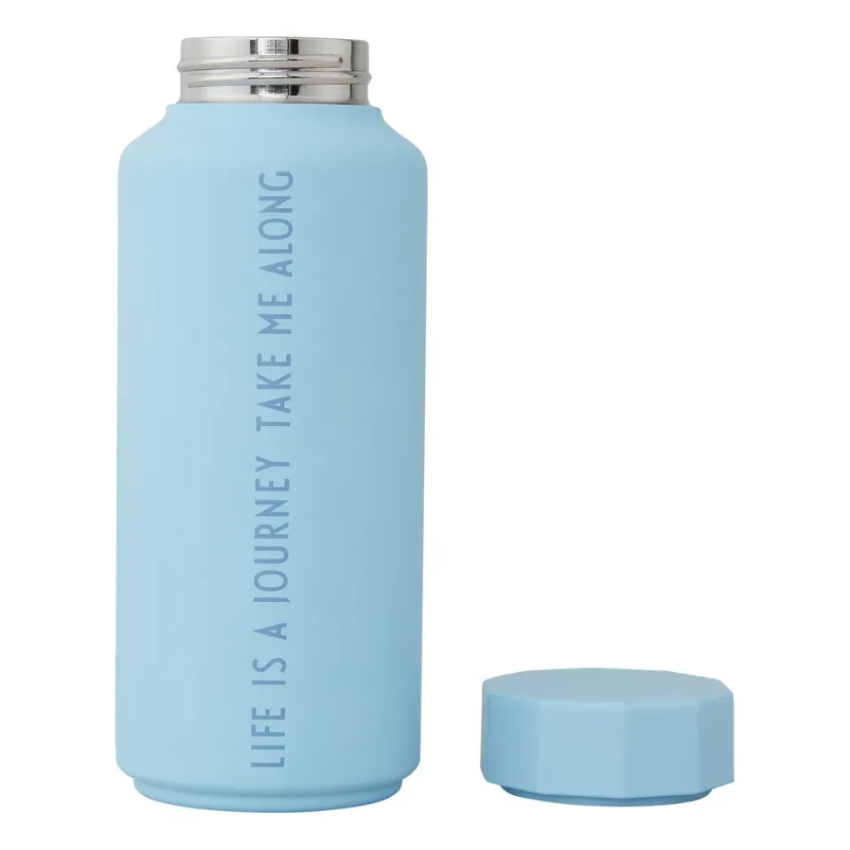 Design Letters thermal flask special edition, Light -life Blue
