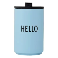 Design Letters thermal mug, Light -hello Blue Sale