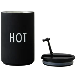 Design Letters thermal mug, Hot Black Clearance