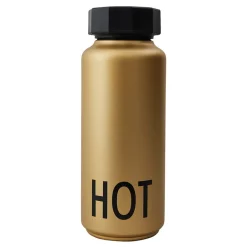 Design Letters thermos, gold Gold-colouredBlack Discount