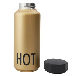 Design Letters thermos, gold Gold-colouredBlack Discount
