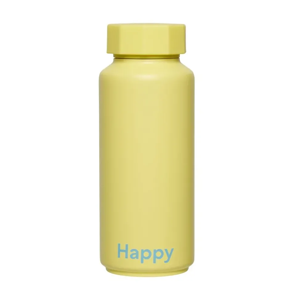 Design Letters thermos, Happy- Yellow Online