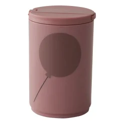 Design Letters thermos mug with straw 33 cl, Ash rose Pink Clearance
