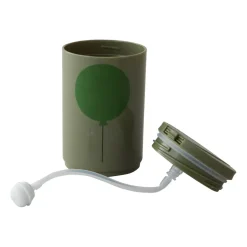 Design Letters thermos mug with straw 33 cl, Forest Green Clearance