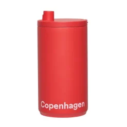 Design Letters travel mug 35 cl, Copenhagen-Coral Red Sale