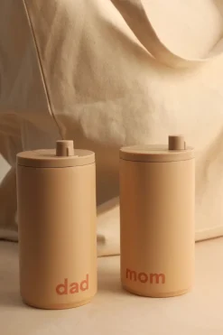 Design Letters travel mug 35 cl, Dad- Beige Discount