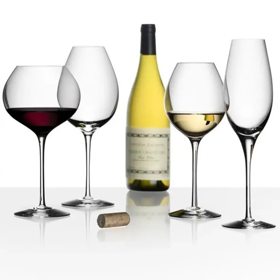 Orrefors Difference fruit wine glass, 45 cl Transparent Clearance