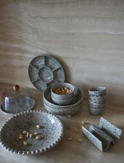 Sagaform Ditte serving plate, grey-black BlackGrey Sale