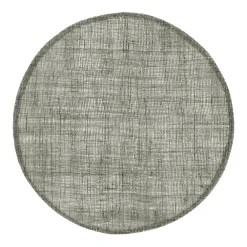 Dixie linen placemat round, dark Grey New