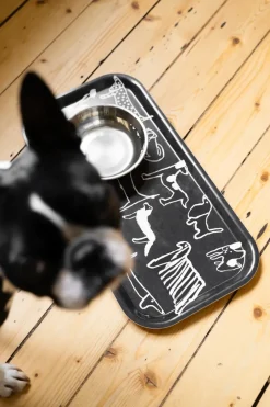 Fine Little Day Dogs tray 22x43 cm, Black-white BlackWhite Clearance
