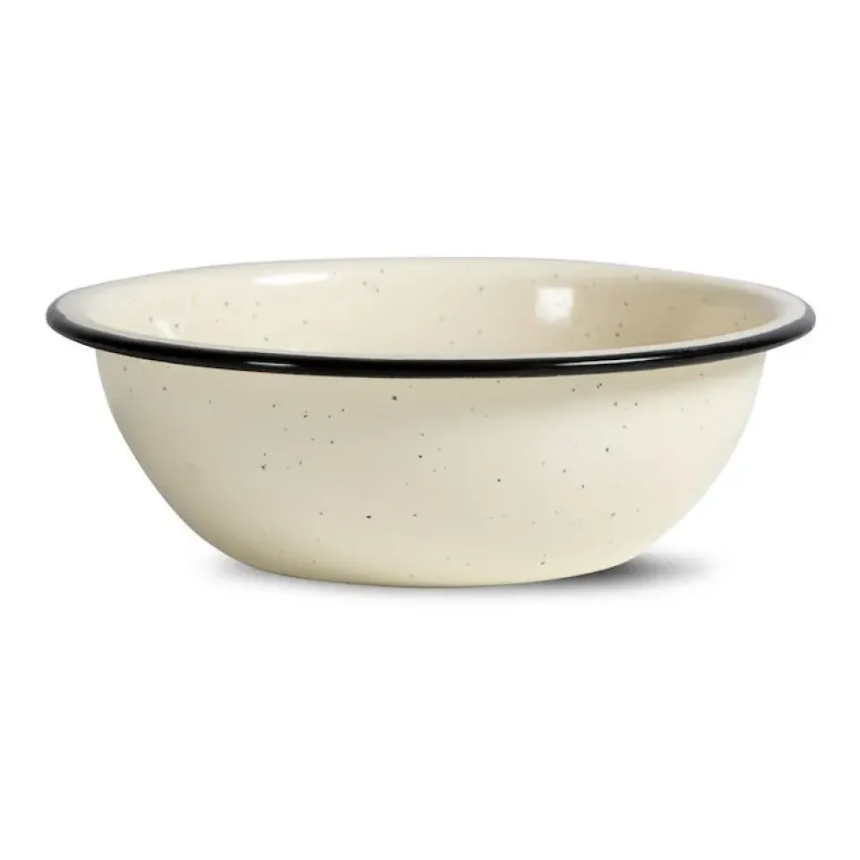 Sagaform Doris enamel bowl Ø16 cm, Beige New