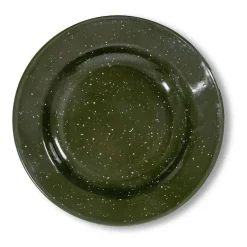 Sagaform Doris enamel plate Ø20 cm, Green Outlet