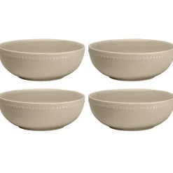 Scandi Living Dots breakfast bowl 60 cl 4-pack, Beige Best