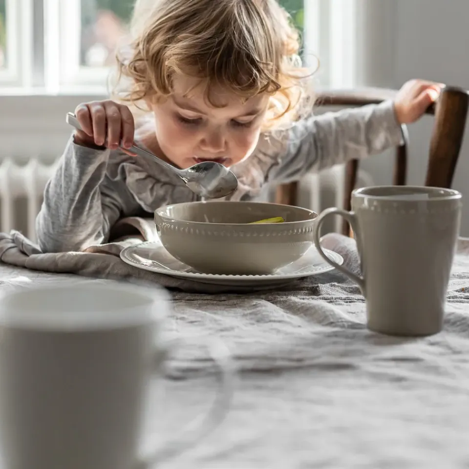 Scandi Living Dots breakfast bowl 60 cl 4-pack, Beige Best