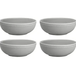 Scandi Living Dots breakfast bowl 60 cl 4-pack, Grey Sale