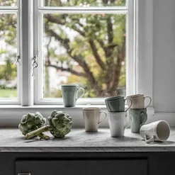 Scandi Living Dots mug 35 cl 4-pack, Creamy White