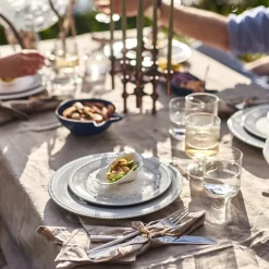 Scandi Living Dots plate 28 cm 4-pack, Grey Online
