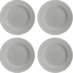 Scandi Living Dots small plate 22 cm 4-pack, Grey Best