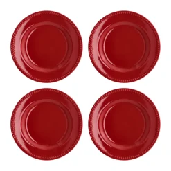 Scandi Living Dots small plate 22 cm 4-pack, Red New