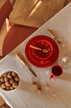 Scandi Living Dots small plate 22 cm 4-pack, Red New