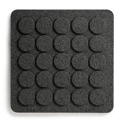 Born In Sweden Dots square trivet 20x20 cm, Black Clearance