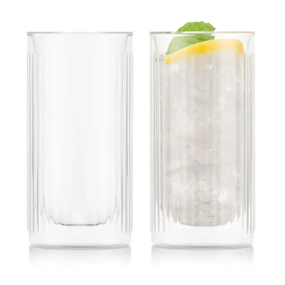Bodum Douro Bar double walled gin glass 30 cl 2-pack, Clear Transparent Outlet