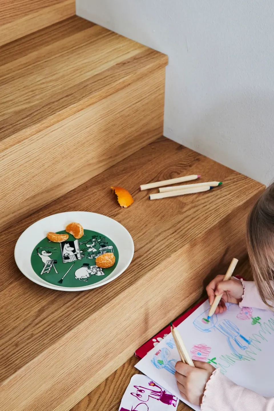 Moomin Arabia Drawing & Christmas Moomin plate 2 pieces, Ø19 cm Multi New