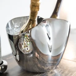 Robert Welch Drift champagne cooler 23 cm, stainless steel Silver-coloured Hot