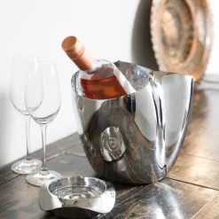 Robert Welch Drift champagne cooler 23 cm, stainless steel Silver-coloured Hot