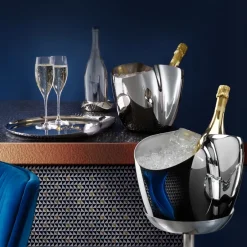 Robert Welch Drift holder for champagne cooler, stainless steel Silver-coloured Hot
