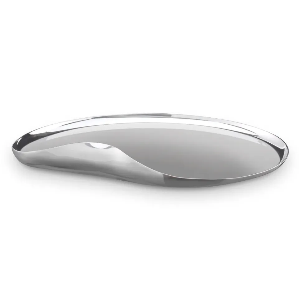 Robert Welch Drift serving tray 25 cm, smooth Silver-coloured Online