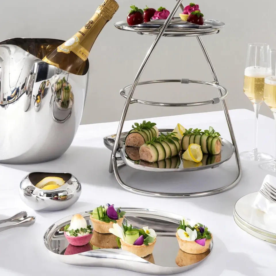 Robert Welch Drift serving tray 25 cm, smooth Silver-coloured Online