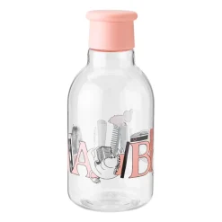 RIG-TIG DRINK-IT Moomin ABC water bottle 0.5 liter, Salmon Pink Clearance