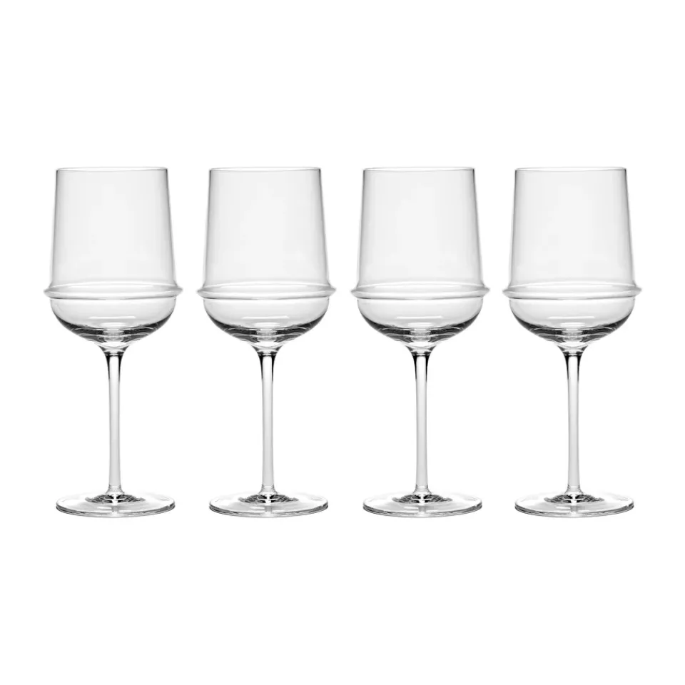 Serax Dune white wine glass 30 cl 4-pack, Clear Transparent Outlet