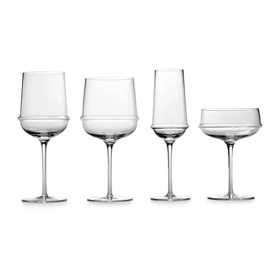 Serax Dune white wine glass 30 cl 4-pack, Clear Transparent Outlet