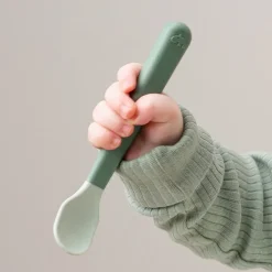 Done by deer Easy-grip foodie spoon 3-pack, Green New