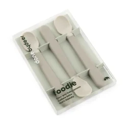 Done by deer Easy-grip foodie spoon 3-pack, Sand Beige Sale