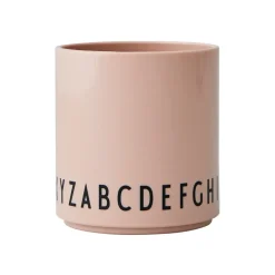 Design Letters Eat & Learn childrens cup, Nude Orange Clearance