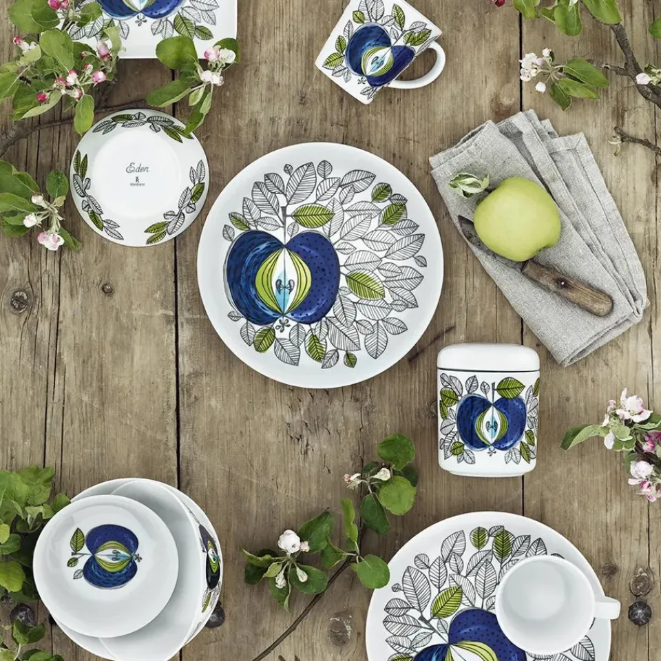 Rörstrand Eden plate, 23 cm BlueGreenWhite Best