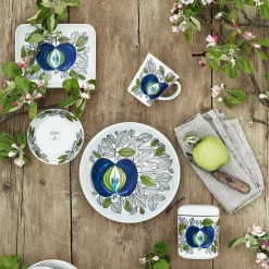 Rörstrand Eden square plate, 19x15 cm BlueGreenWhite Online