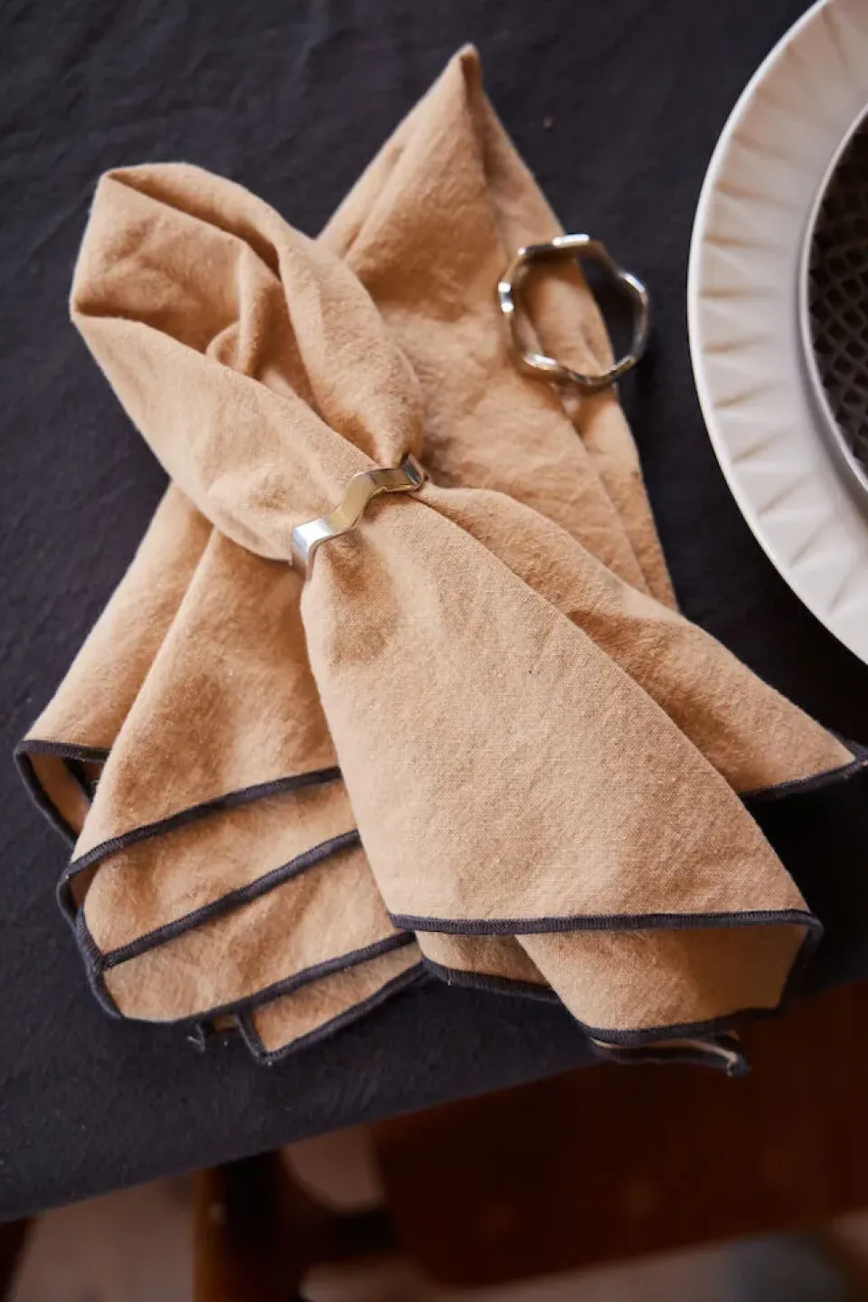 Sagaform Edith napkin 45x45 cm 2-pack, Beige Best