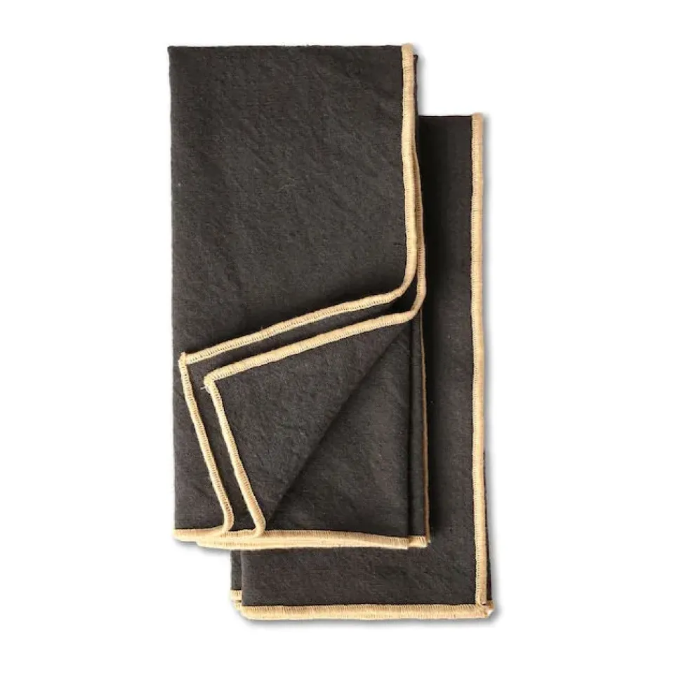 Sagaform Edith napkin 45x45 cm 2-pack, Gray Grey Outlet