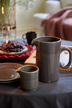 Sagaform Edith round tablecloth Ø180 cm, Gray Grey Outlet
