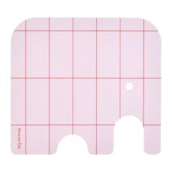 Muurla Elephant glass coaster 11x10 cm, Pink Best