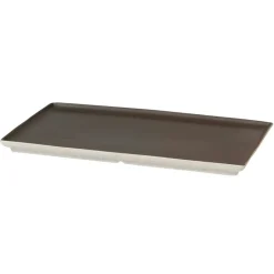 Broste Copenhagen Eli plate 15x26 cm, matte charcoal Grey Clearance