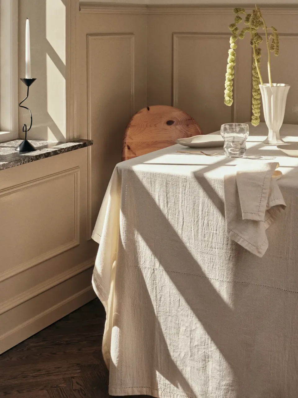 Broste Copenhagen Elin tablecloth, 160x300 cm, Off White Discount