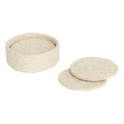 Dixie Ella coaster Ø10.5 cm 6-pack, Pure White Outlet
